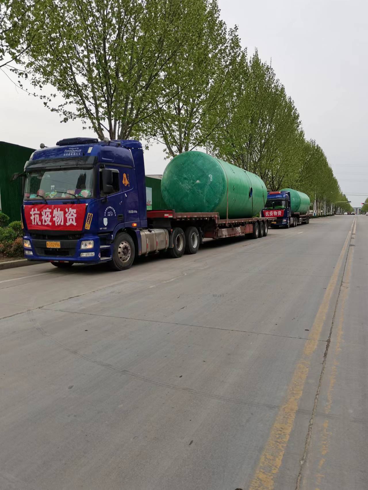 临沂润地新城600立方玻璃钢蓄水池